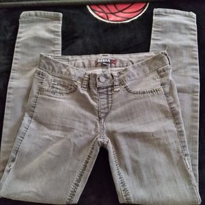 COPY - Fragile Women's Gray Skinny Low Rise Mock Pockets Zipper Jeans